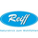 Reiff Schlüttli Wolle geringelt 98/104 burgund/natur