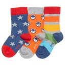 Kite- Little cub socks- 3er- fox/stars/stripes- 0-4 Jahre