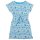 Kite- Kurzarm-Kleid mit Kordelzug- blaue Streifen & Blumen- Gr. 98-158