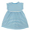 Frugi- Kurzarm-Kleid- mit blauen Streifen & Marienkäfer-Applikation- 0-4 Jahre