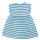 Frugi- Kurzarm-Kleid- mit blauen Streifen & Marienkäfer-Applikation- 0-4 Jahre