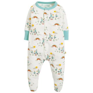 Frugi- Baby-Schlafanzug/Strampler mit Füßen- Dodos- 0-12 Monate