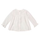 PWO- Baby-Langarm-Bluse mit Rüschenärmeln- weiß- Gr. 62-104