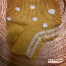 Grödo- Sneaker-Socke- gelb/weiße Punkten- Gr.19-26