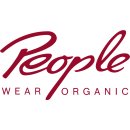 People Wear Organic- Kurzarm-Shirt- grau gestreift mit Affe 62/68