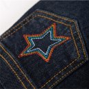 Frugi- Gefütterte Jeans- LUMBERJACK LINED- Denim/Karo-Muster- 1,5-12 Jahre