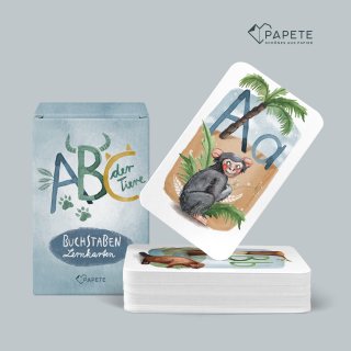 Papete- Karten- ABC der Tiere