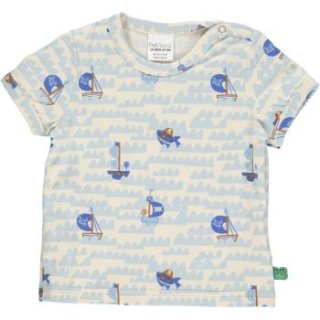 Freds World- Baby-Kurzarm-Shirt- Piratenschiffe- Gr.56-98