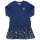 Enfant Terrible- Langes Sweatkleid mit Flanellpatch- Blütenranken- dark blue-coral- Gr. 110-164