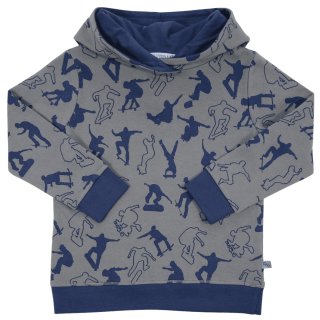 Enfant Terrible- Hoodie/Kapuzen-Pullover Skater-Muster- graphite-dark blue Gr. 86-164