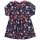 Enfant Terrible- Langärmeliges Sweat-Kleid mit Blumendruck- dark blue-copper- Gr. 110-164