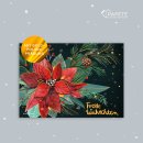 Papete- Postkarte- Weihnachten- STERN- gold