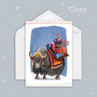 Papete- Klappkarte- Weihnachten- YAKpot