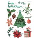 Papete- Postkarte- Weihnachten- SET