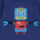 Freds World- Baby-Langarmshirt- Applikation Roboter- Gr. 68-98