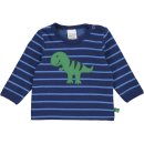 Freds World- Baby-Langarmshirt- Streifen- Dino-Applikation- Gr. 68-98