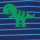 Freds World- Baby-Langarmshirt- Streifen- Dino-Applikation- Gr. 68-98